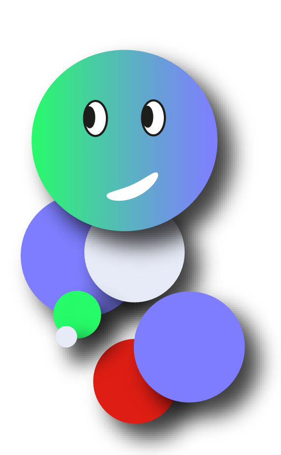 Ich bin der Bubble-man. Klicke auf mich für Hintergrund Infos zu den Fragen.